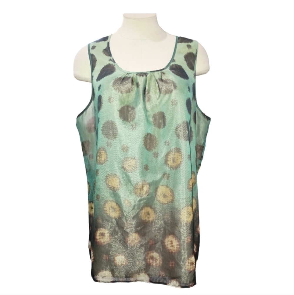 The Limited Geometric Print Sleeveless Blouse Size XL